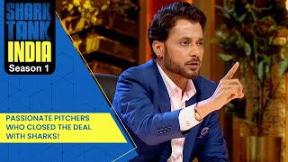 Passionate Pitchers Who Closed The Deal With Sharks  Shark Tank India S01  Compilation [upl. by Manny]