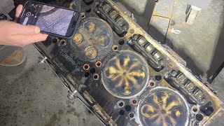 Big surprises on Overheated detroit diesel 8v92TA Wanderlodge engine inspection amp starting tear down [upl. by Haidej]