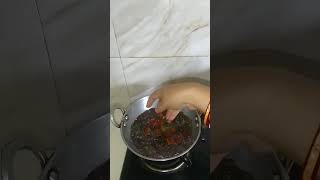 Daler bori diye lal shak recipe  Like and subscribe food [upl. by Aivek]