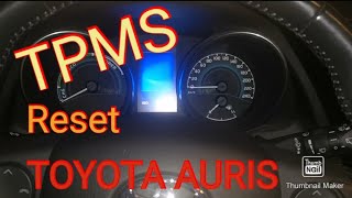 TPMS reset TOYOTA AURIS tpms reset tyremonitorsystem [upl. by Dupuis]