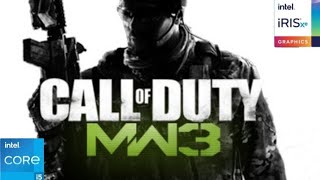 COD Modern Warfare 3 original version performance test on intel iris xe8gb ram i51135G7 Hp15 [upl. by Aenehs]