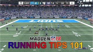 HOW TO READ THE DEFENSE BETTER MADDEN 18 GAMEPLAYMADDEN 18 TIPSMADDEN 18 RUNNING SCHEME [upl. by Llerat414]