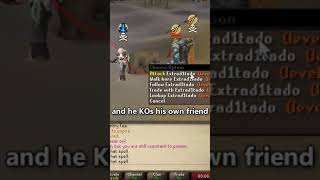 RUSHER ACCIDENTLY PKS HIS OWN FRIEND  MULTI LURE osrs oldschoolrunescape pking meter shorts [upl. by Nerb288]