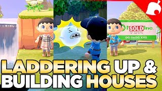 Wisp Getting the Ladder amp Building New Homes in Animal Crossing New Horizons [upl. by Ahsinrat502]