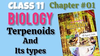 Terpenoids and its types Lipids Chapter01 Biological molecules 11th BiologySindh board [upl. by Annoif269]