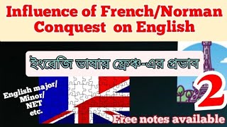 French influence on English language  impact of Norman Conquest on English  English lit notes [upl. by Rossy]