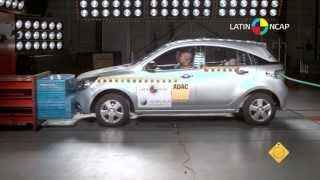 Chevrolet Agile 2013 Crash Test Latin NCAP  NO Airbags [upl. by Okia]