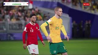 efootball Australia vs Indonesia [upl. by Quackenbush]