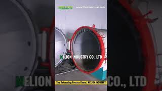 Tire Retreading Process Demo 09 Vulcanizing Tire in Curing Chamber  MELION INDUSTRY [upl. by Lejna]