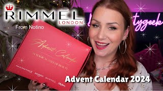 RIMMEL LONDON 2024 ADVENT CALENDAR UNBOXING  ALL FULL SIZES amp SHIPS INTERNATIONALLY [upl. by Nolyad346]