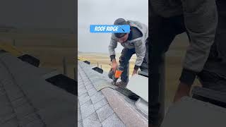 Roof ridge 🔨 roofer construction roofing roofers dyi roof roofs [upl. by Arbba284]