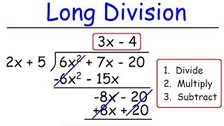 Polynomials  Long Division [upl. by Notsuoh]