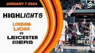 London Lions vs Leicester Riders  Game Highlights [upl. by Ellerret]