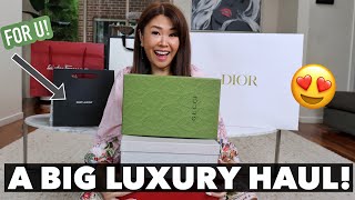 A BIG LUXURY HAUL  3 New Bags Shoes amp more ft YSL DIOR GUCCI FERRAGAMO Dont miss this 🎉😉 [upl. by Eetnuahs]