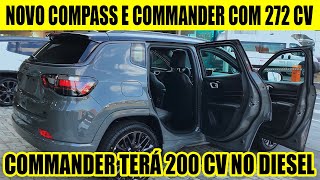 VEM AÍ JEEP COMPASS E COMMANDER 2025 COM NOVOS MOTORES MAIS POTENTES [upl. by Ennaisoj528]