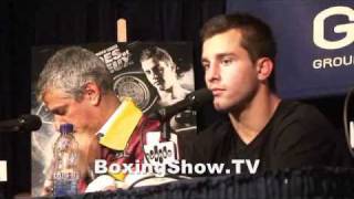 Post Conference David Lemieux vs Purnell Gates  BoxingShowTV [upl. by Aihsekal]