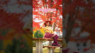 Fall photo idea🍁 posing howtopose posesideas poses posingtips shorts viralvideo pose [upl. by Manvell]