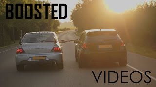 Subaru Impreza WRX STI Hatchback vs Mitsubishi Lancer EVO 8 FQ 340 MR [upl. by Itoc58]