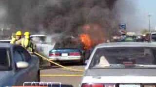 Car Fire at Walmart Parking Lot [upl. by Abdella]