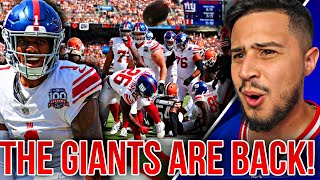 The Giants BEAT the Browns and Looked GOOD  2024 New York Giants [upl. by Adnylem]