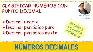 Números decimales exactos periódicos puros y periódicos mixtos [upl. by Cinelli146]