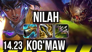 NILAH amp Karma vs KOGMAW amp Senna ADC  600 games Dominating  KR Diamond  1423 [upl. by Sarina]