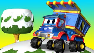 Truck videos for kids  THE DUMP TRUCK SPECIAL WINTER  Super Truck in Car City [upl. by Rez]