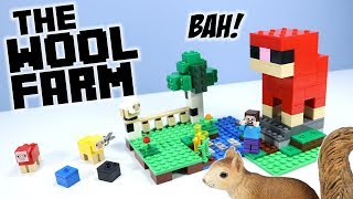 LEGO Minecraft The Wool Farm Set 21153 Speed Build Review 2019 [upl. by Nirrad]