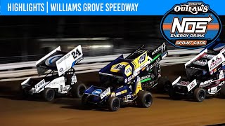 World of Outlaws NOS Energy Drink Sprint Cars  Williams Grove Speedway  May 12 2023  HIGHLIGHTS [upl. by Akinit991]