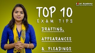 CS Professional Drafting Appearances and Pleadings Top 10 tips [upl. by Aneelahs]