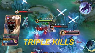 ObiWan Kenobi Get Triple kills🔥🔥🔥🔥🔥  codekitt mobilelegends mlbb solo alucard [upl. by Mushro635]