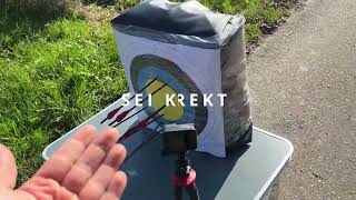 XBow Supersonic  25 Meter  Outdoor Armbrust Test [upl. by Isia91]