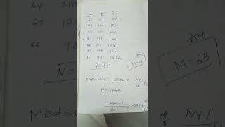 sir how to calculate median for this problem [upl. by Yejus]