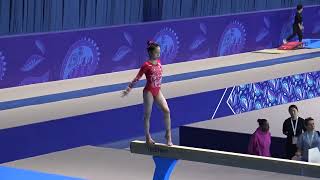 Chu Yiming 2024 Asian Junior Championships Balance Beam Podium Training [upl. by Wohlert694]