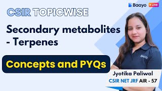 Terpenes  Secondary metabolites Part II csirlifesciences [upl. by Eeslek466]