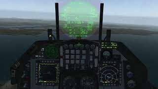 BMS F16 Simulated Flameout Landing [upl. by Verine936]