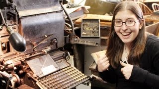 A Real Working Linotype Machine [upl. by Tade276]