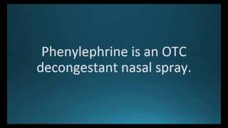 How to pronounce phenylephrine NeoSynephrine Memorizing Pharmacology Flashcard [upl. by Alleuqcaj]