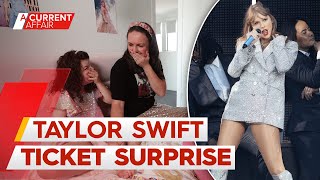 Young girls dreams come true with Taylor Swift ticket surprise  A Current Affair [upl. by Wilkinson]