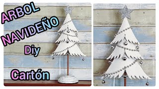 🌲💞CÓMO HACER ÁRBOL DE NAVIDAD 💞🌲cartón DIY [upl. by Coy]