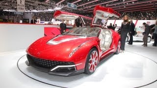 Giugiaro Brivido Concept  2012 Geneva Auto Show [upl. by Arabrab307]