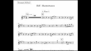 Biff  Huntertones  Trumpet  Complete song transcription [upl. by Ahseiyt314]