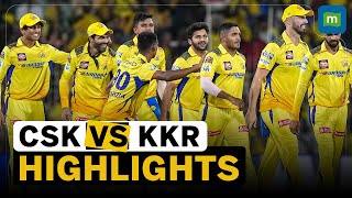 IPL 2024 Match 22 Highlights  CSK beat KKR by seven wickets [upl. by Nagiam516]