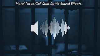 Metal Prison Cell Door Rattle  Sound Effects [upl. by Samp]