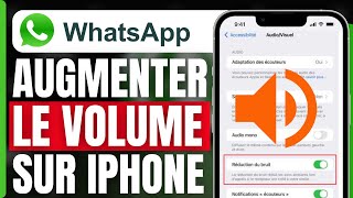 Comment Augmenter Le Volume Whatsapp Iphone  En 2024 [upl. by Kassaraba]