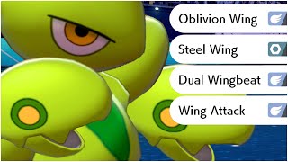 FULL WING MOVES POKEMON TEAM Oblivion Wing Dual Wingbeat Steel Wing Wing Attack Gale Wings [upl. by Vivianna]