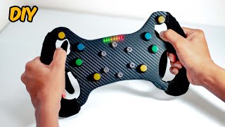 How To Make Simple F1 Gaming Steering Wheel  DIY [upl. by Nonnahsed219]