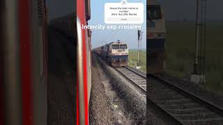 Intercity express crossing Surublintercityexpress indianrailways southwesternrailways [upl. by Ramahs]