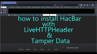 New Hackbar modified by PhHitachi  LiveHTTPHeader amp TamperData [upl. by Auod]