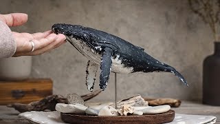 Sculpting a Humpback Whale out of Polymer Clay [upl. by Recha539]